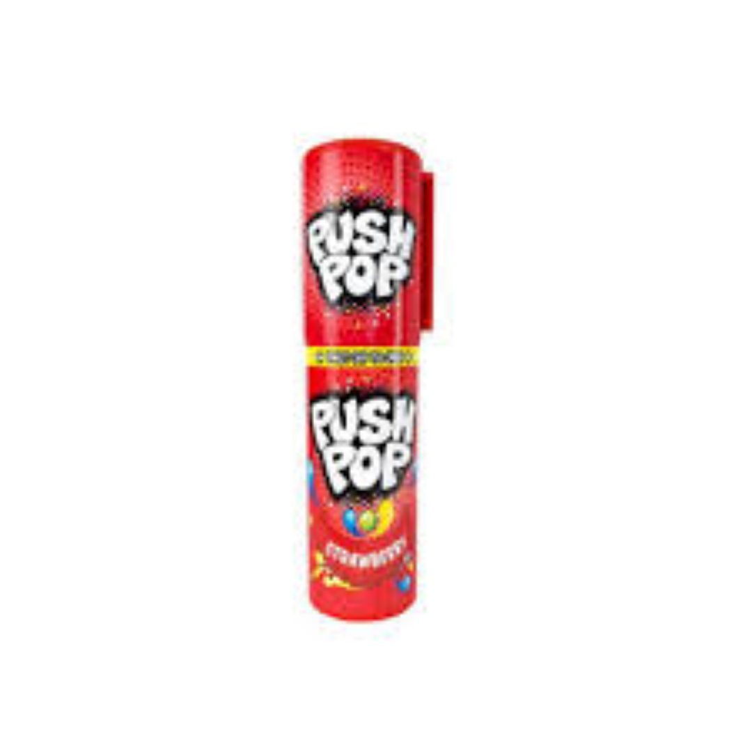 BAZOOKA PUSH POP STRAWBERRY/B.CURRANT 15G